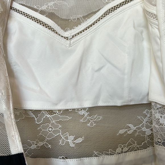 SELF-PORTRAIT | Lace 3/4 Sleeve Midi Dress - Picture 9 of 12